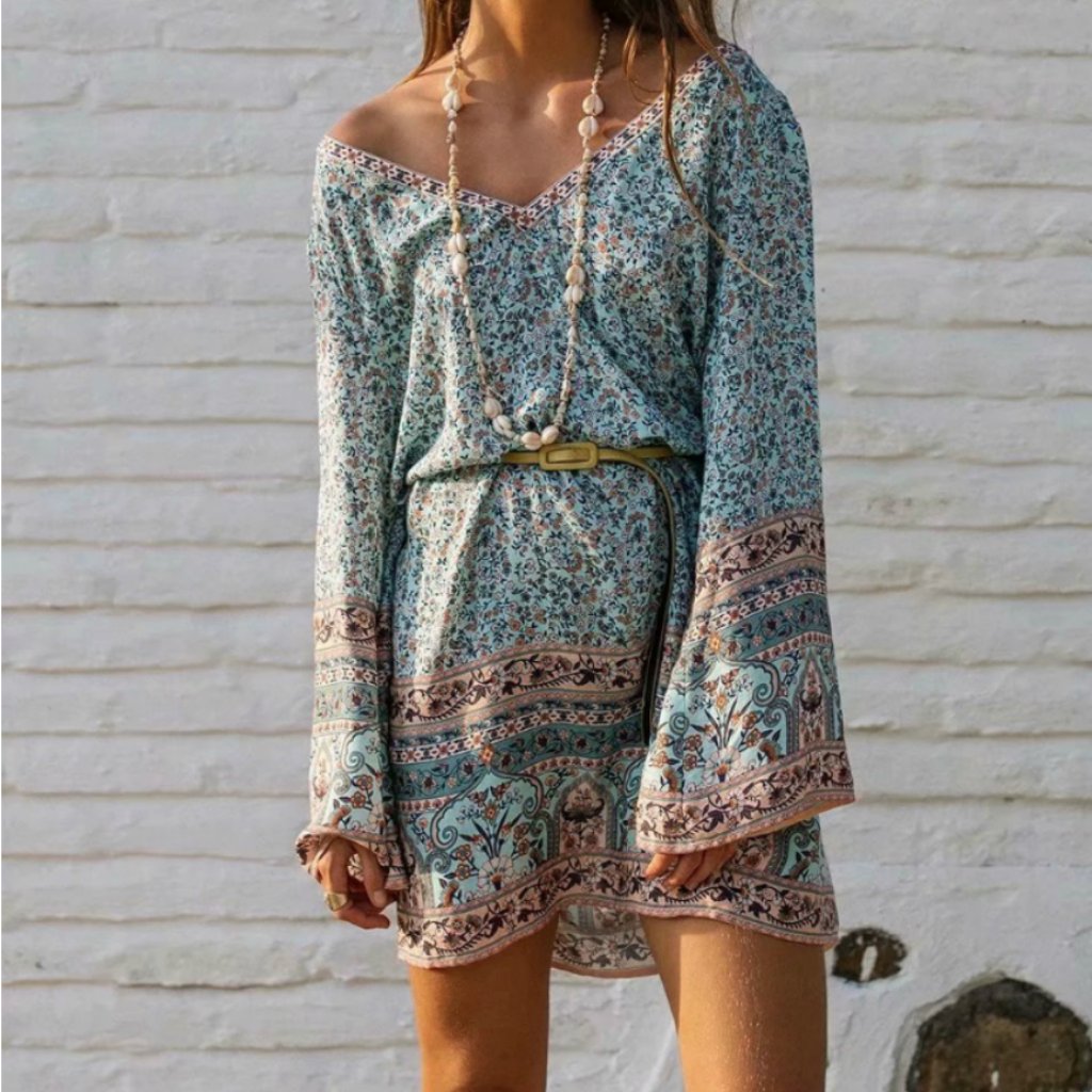 Boho Chic Print Dress